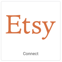 Image: Etsy logo. Button that reads, Connect