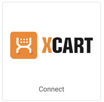Logo de X Cart. Bouton indiquant Connecter