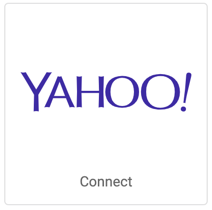 Logo de Yahoo!. Bouton indiquant Connecter