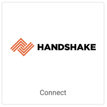 Image : logo Handshake. Bouton indiquant Connecter