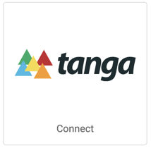 Logo Tanga. Bouton indiquant Connecter