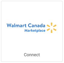 Walmart Canada Marketplace logo. Button that reads, Connect