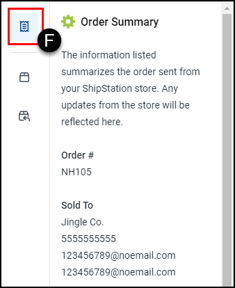 New Order Details Order Summary section