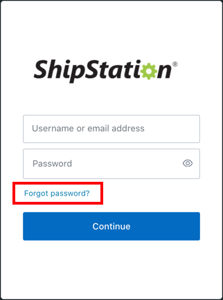 Login page with Forgot your password highlighted.
