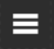 Hamburger Menu icon. Three stacked white horizontal lines on black background.