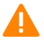 ​​"Address Verification Warning​​" icon. White exclamation point inside of an orange triangle.
