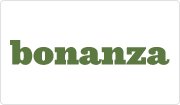 Logo Bonanza sur un bouton carré en forme de tuile
