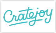 Logo Cratejoy sur un bouton carré en forme de tuile