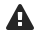 Icône de point d'exclamation à l'intérieur du triangle, en gris.